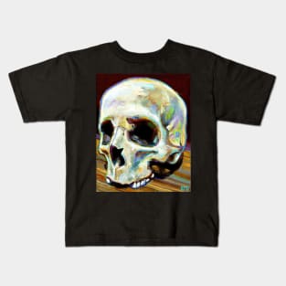 Spooky Gothic Skull by Robert Phelps Kids T-Shirt